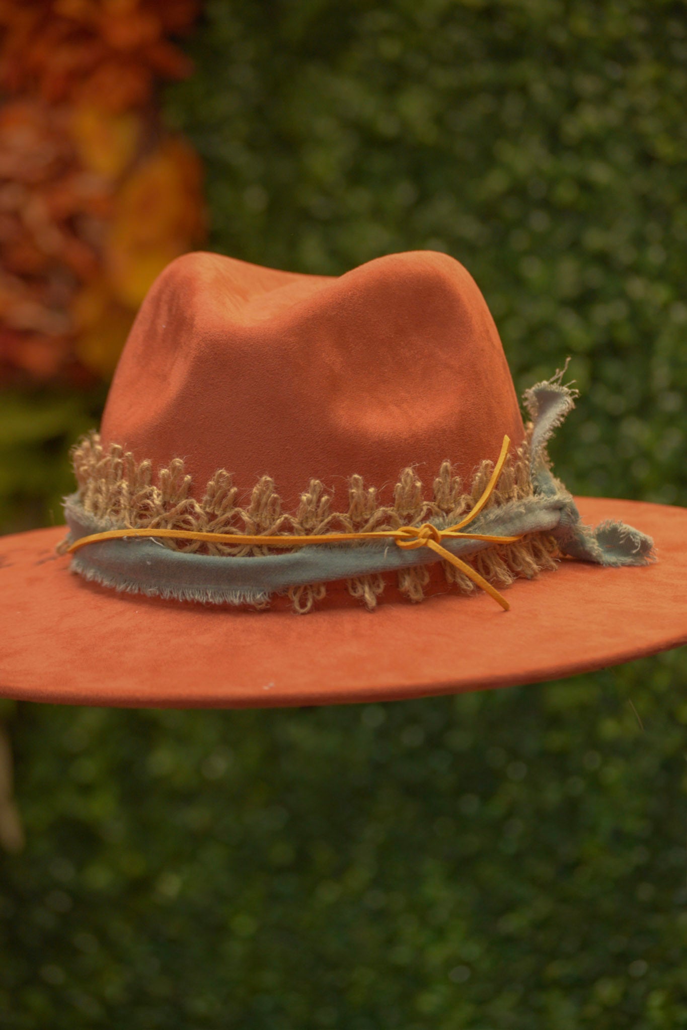 Orange Felt Hat