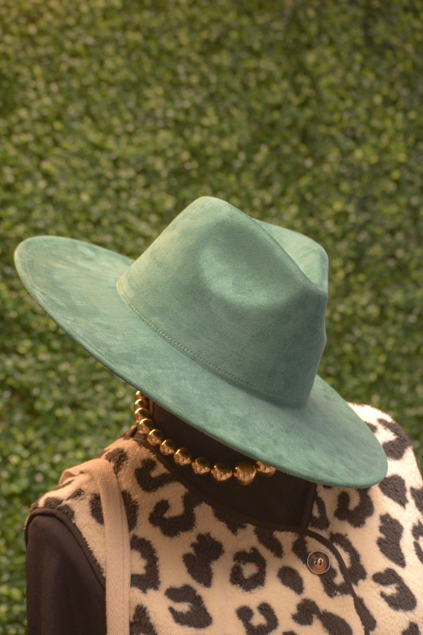 Teal Felt Hat