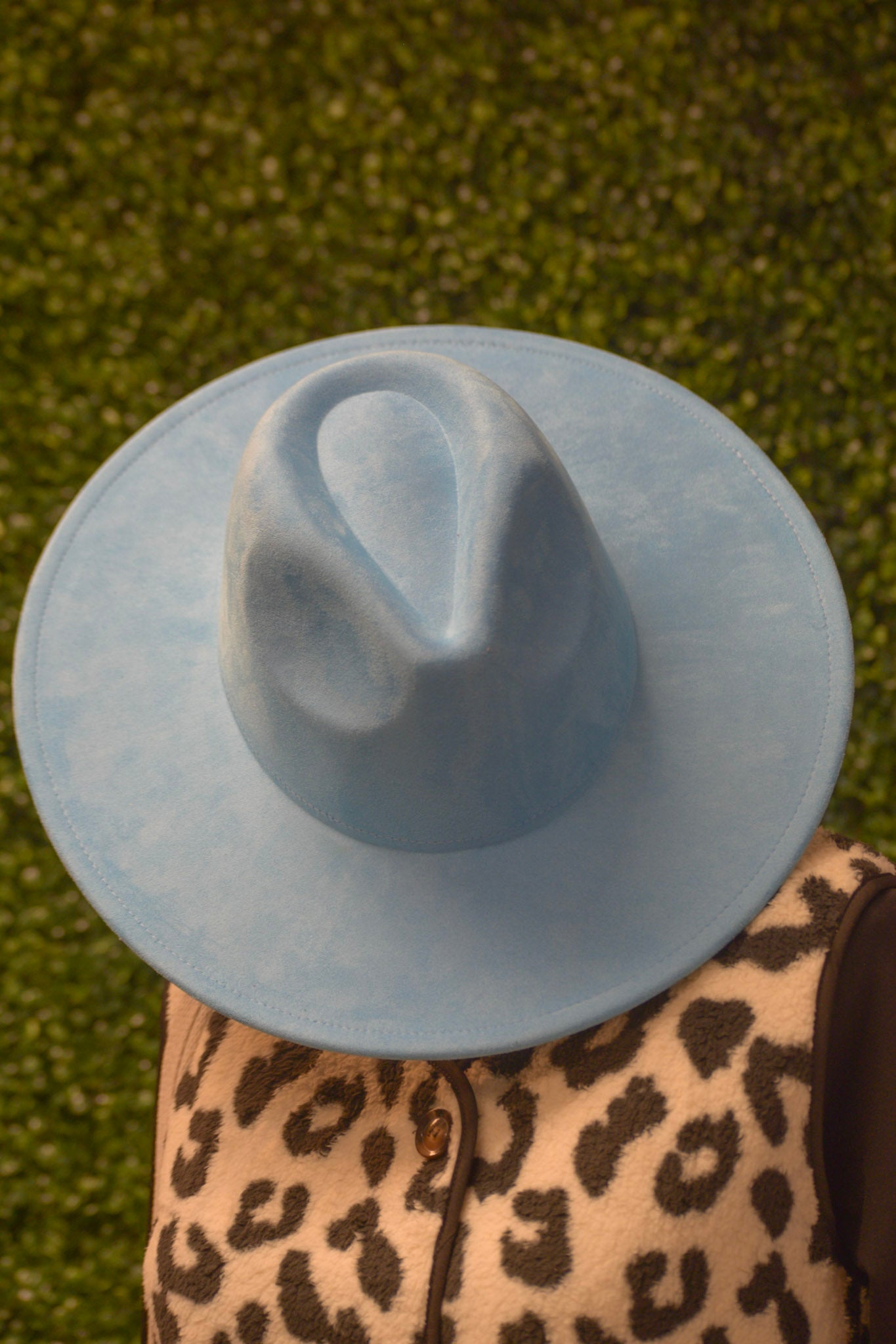 Blue Felt Hat