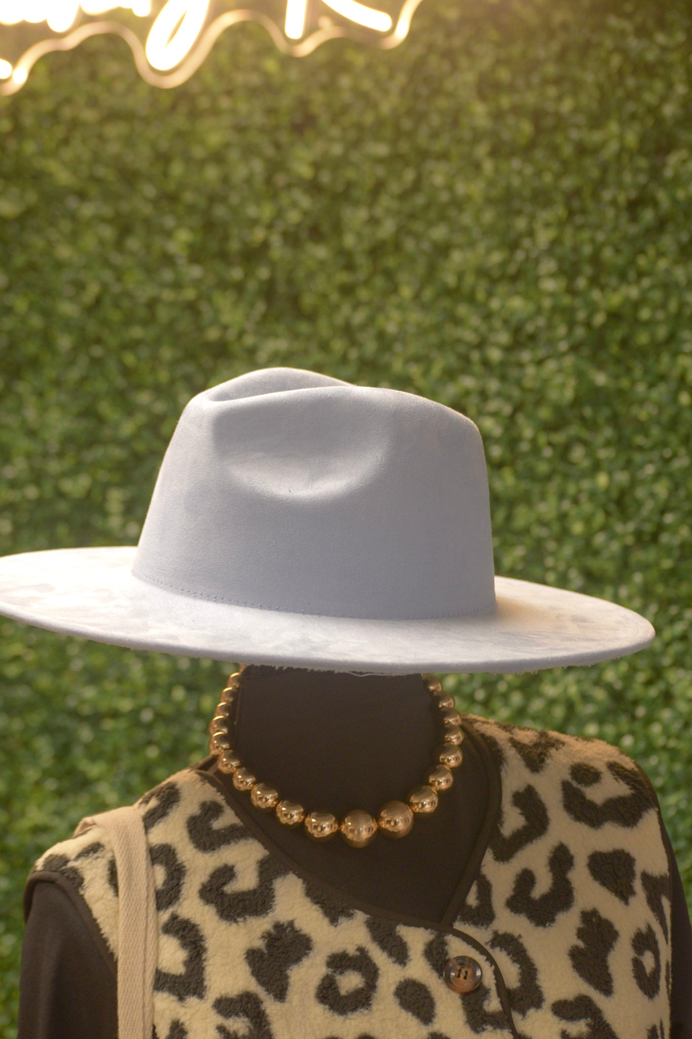 Light Blue Felt Hat