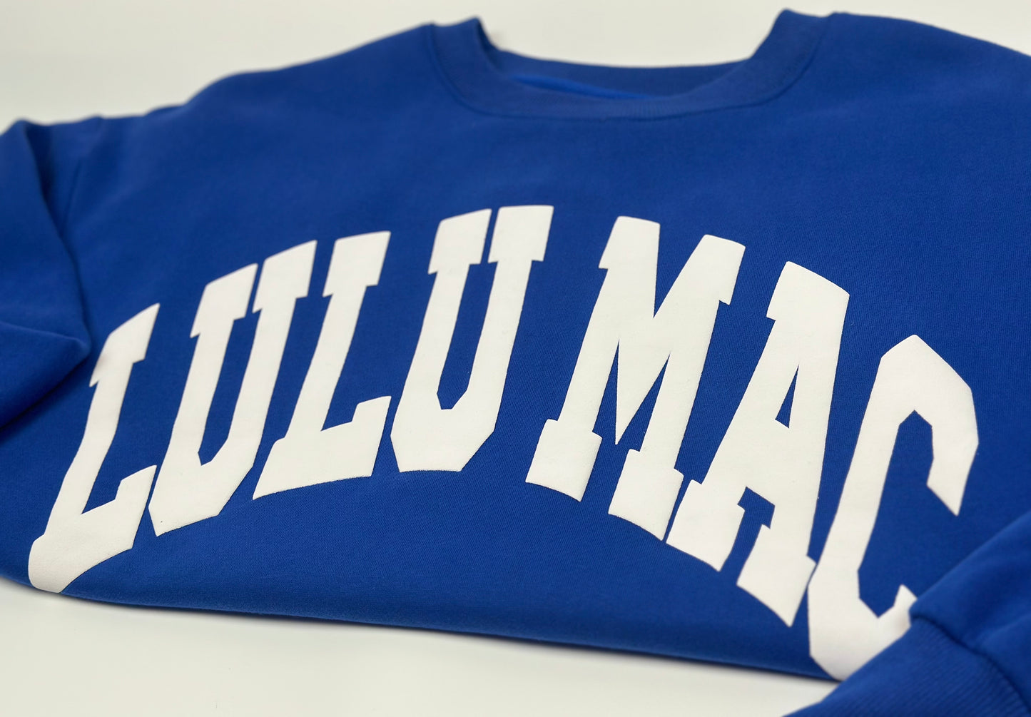 Lulu Mac Royal Blue Printed Soft Sweatshirt