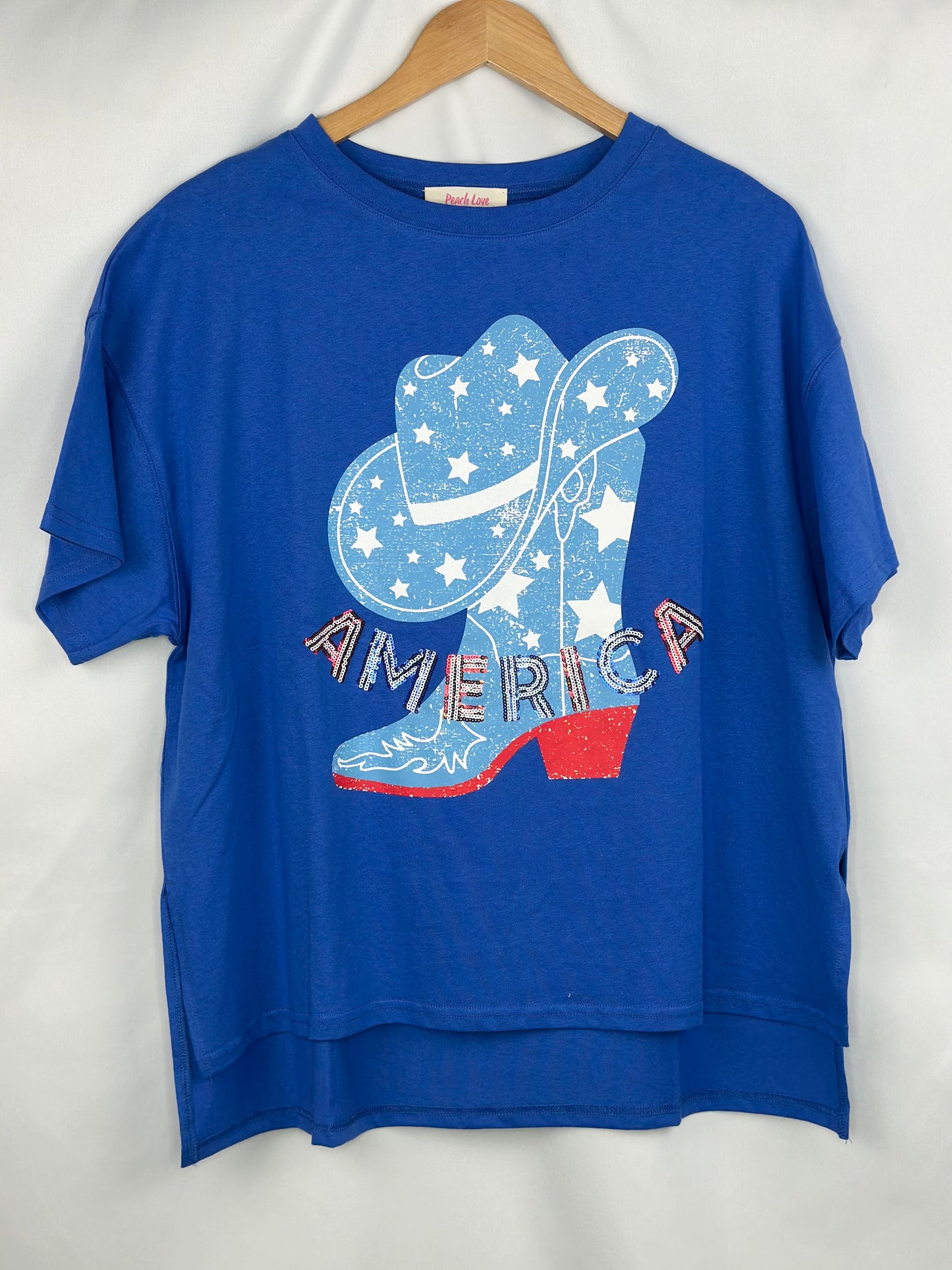 "America" Sequined Top