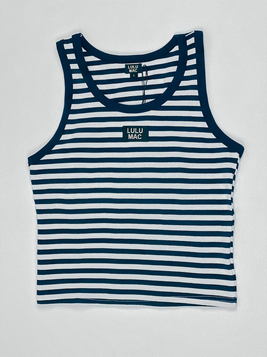 Lulu Mac Every Day Striped Logo Tank Top