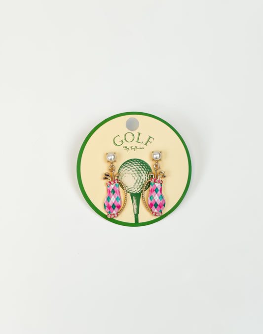 Caddy Babe Golf Bag Earrings