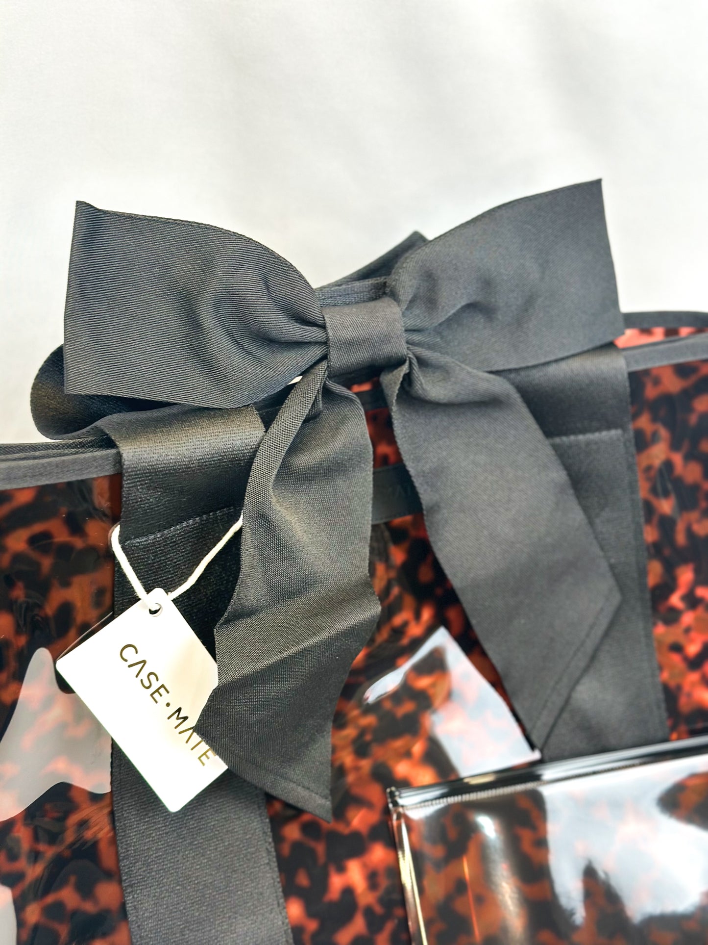 Case Mate Tortoiseshell Bow Jelly Tote