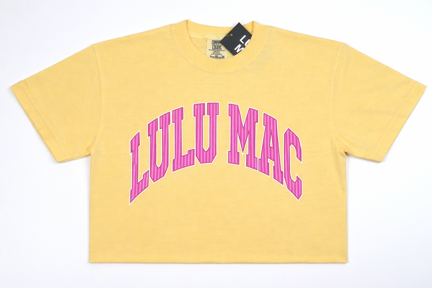 Lulu Mac Striped Logo T-Shirt