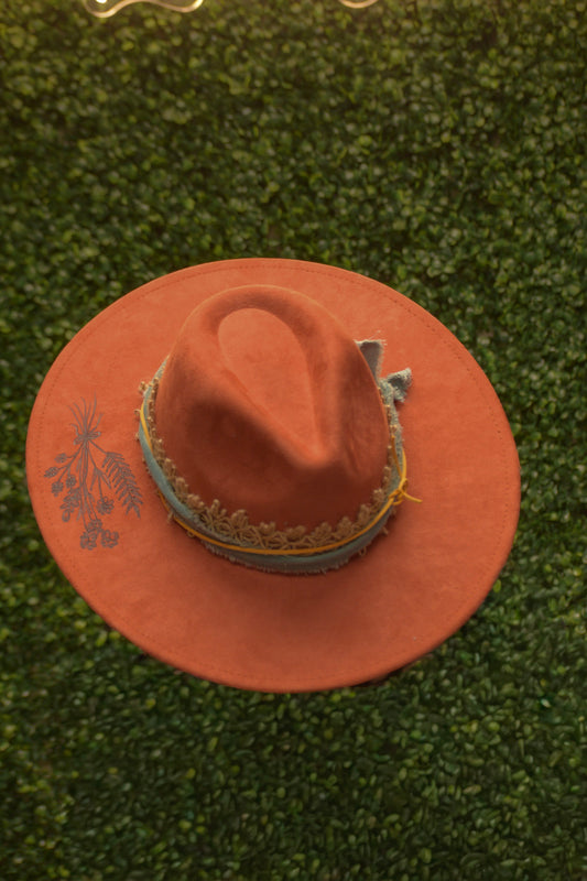 Orange Felt Hat