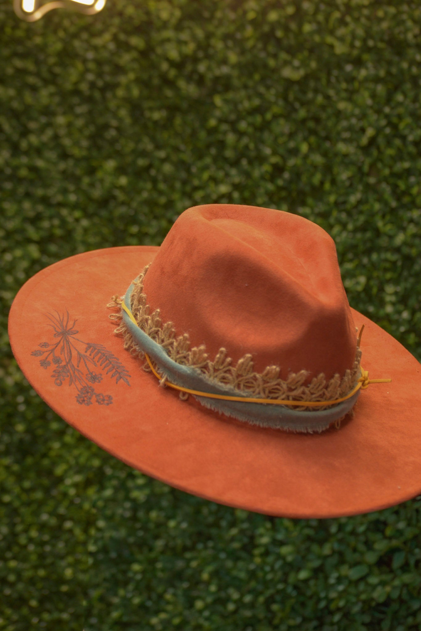 Orange Felt Hat