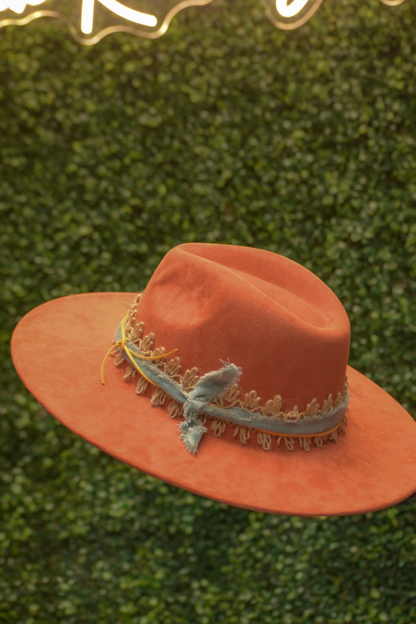 Orange Felt Hat