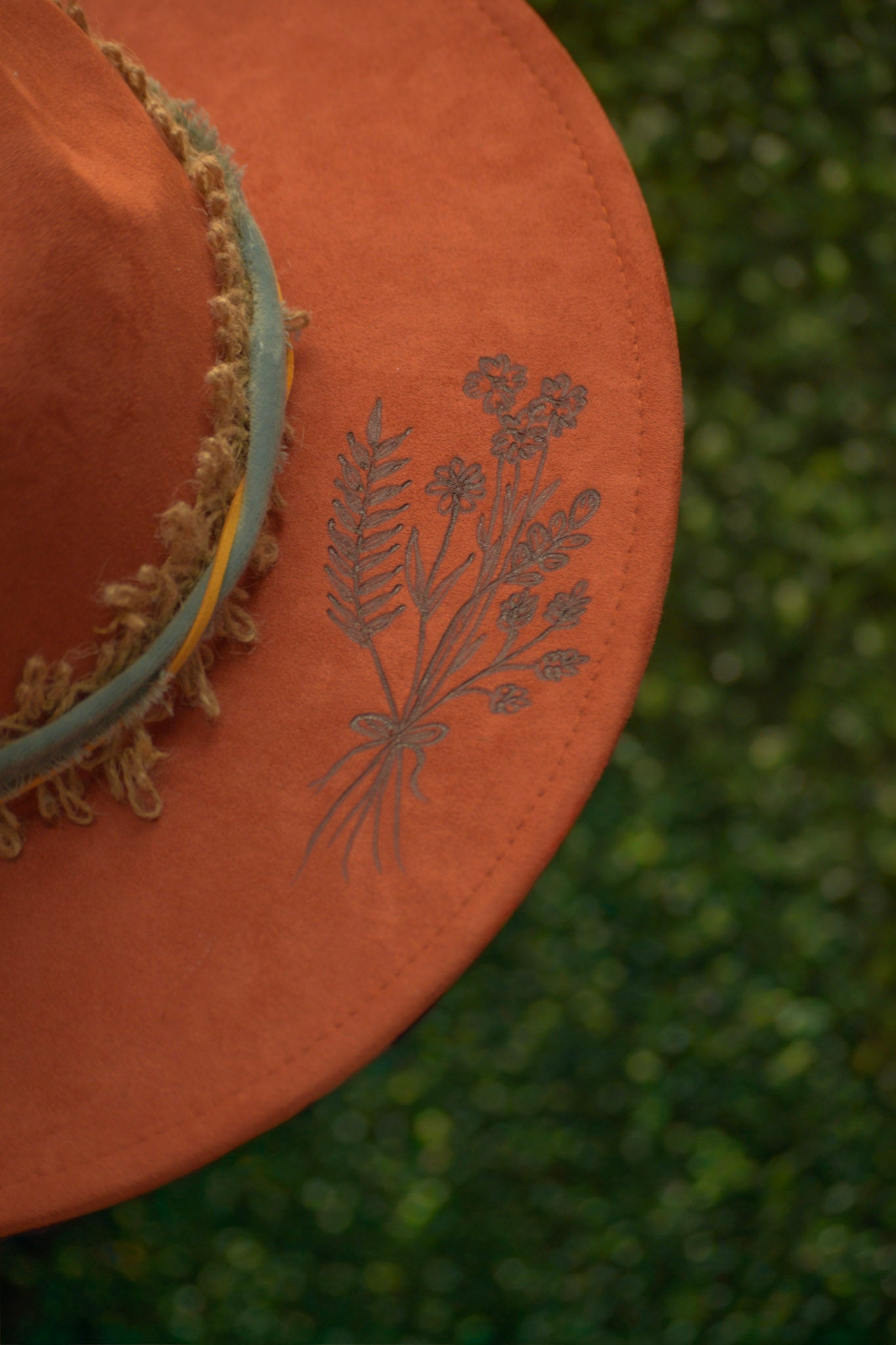 Orange Felt Hat