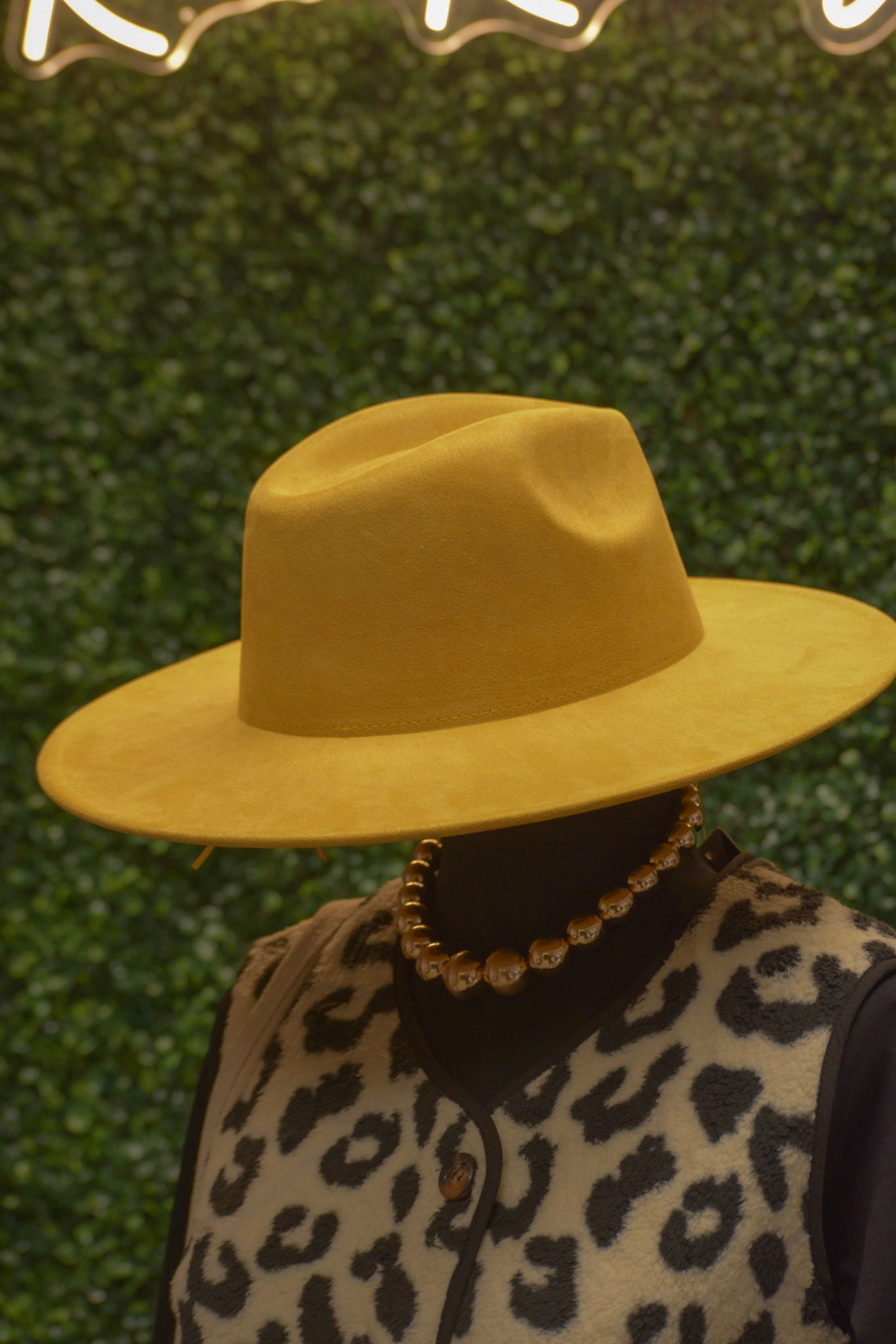 Yellow Felt Hat