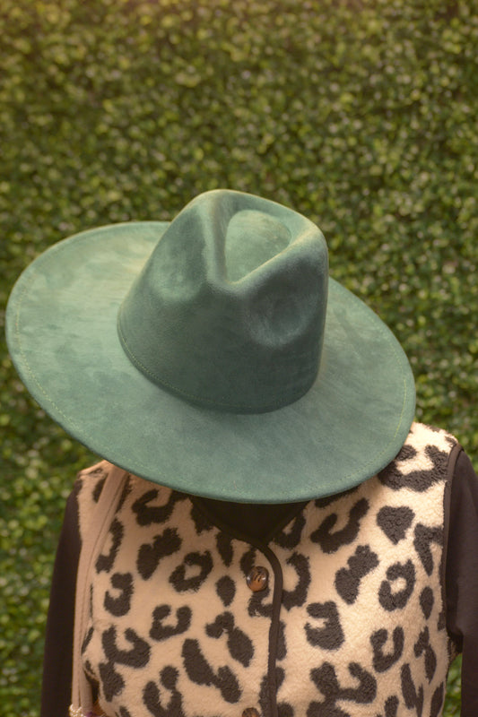 Teal Felt Hat