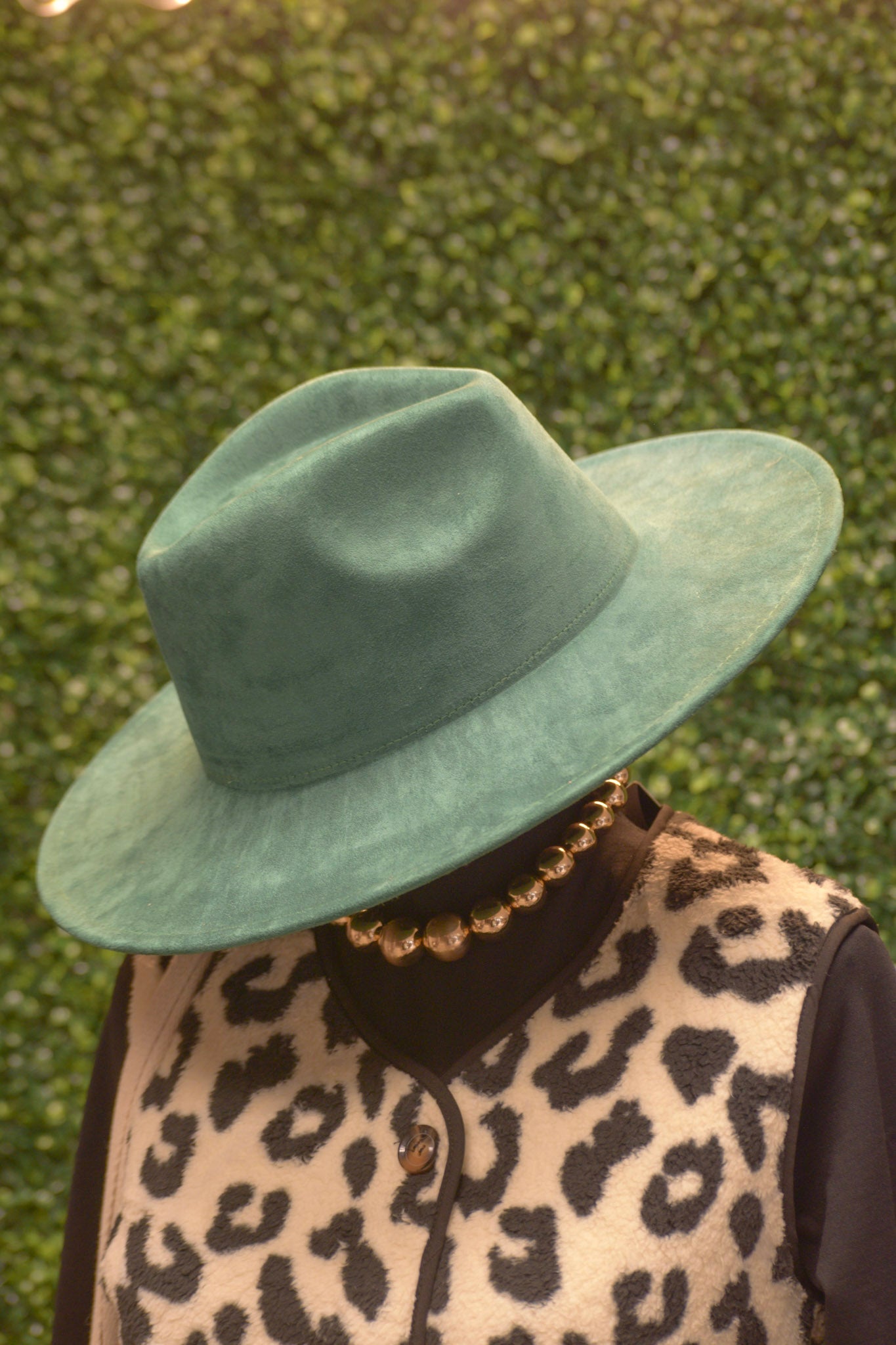 Teal Felt Hat