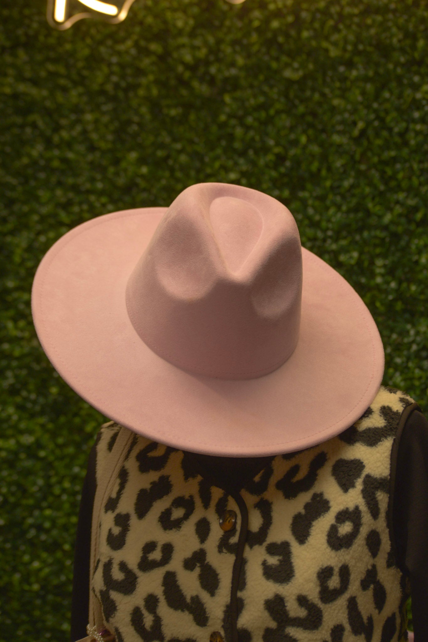 Light Pink Felt Hat