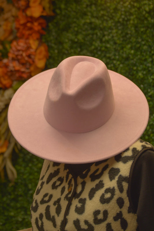 Light Pink Felt Hat