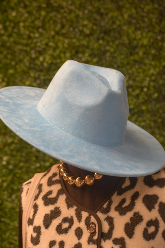 Blue Felt Hat