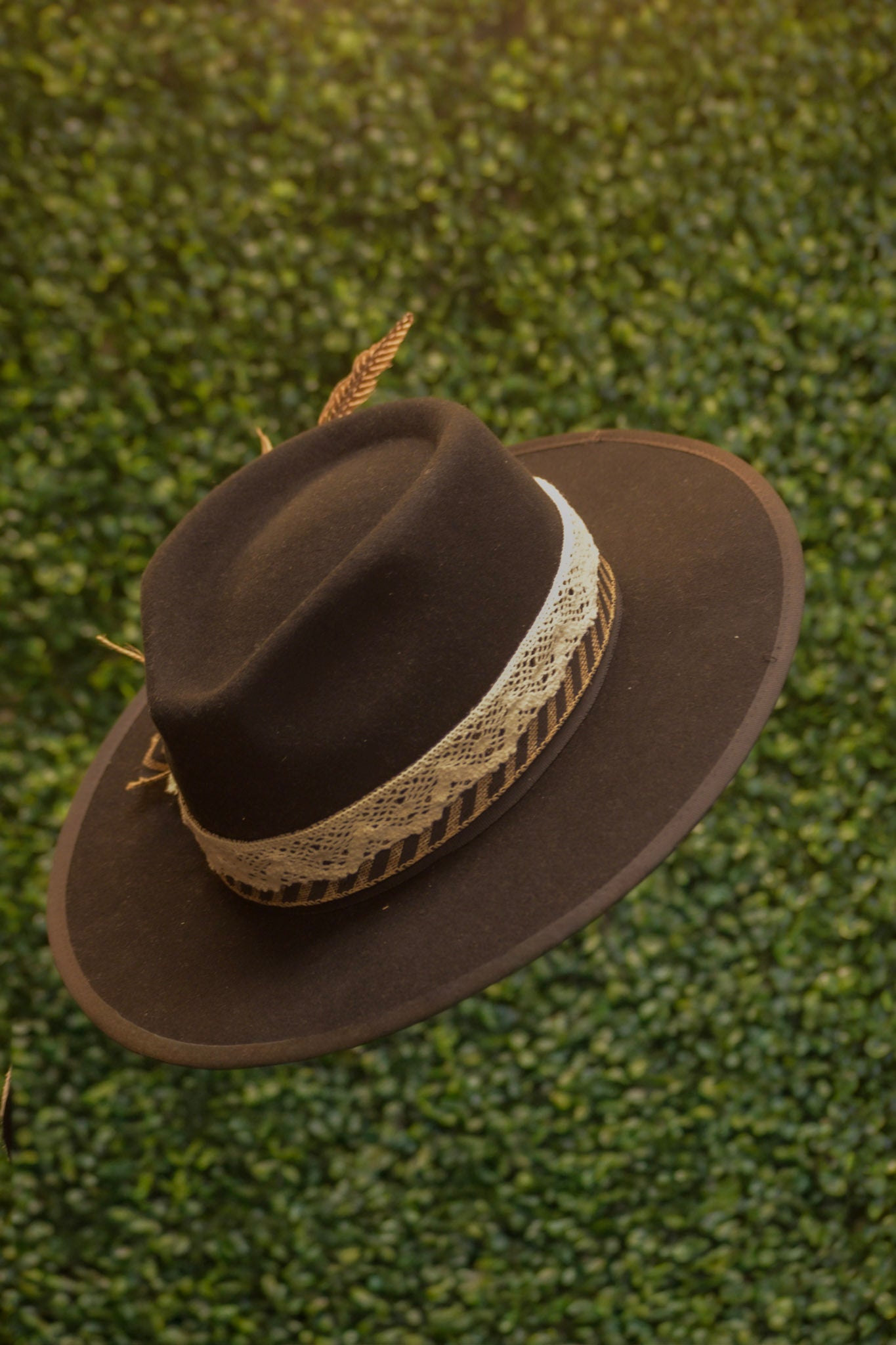 Black Accessorized Hat