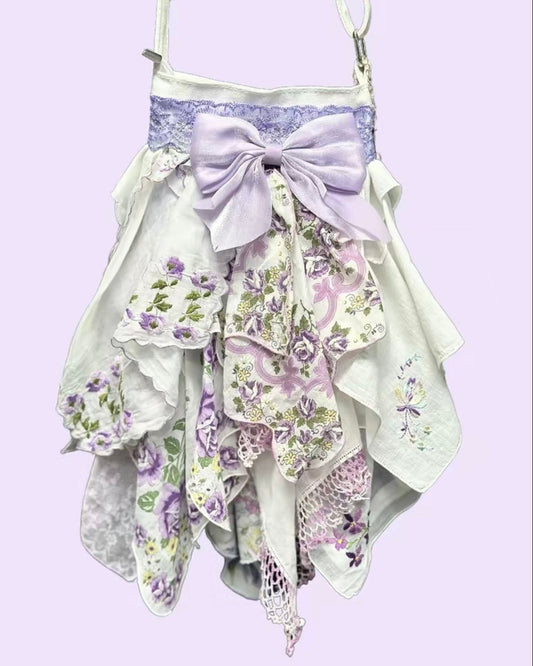 Purple Floral Crossbody Snagbag by Karyn