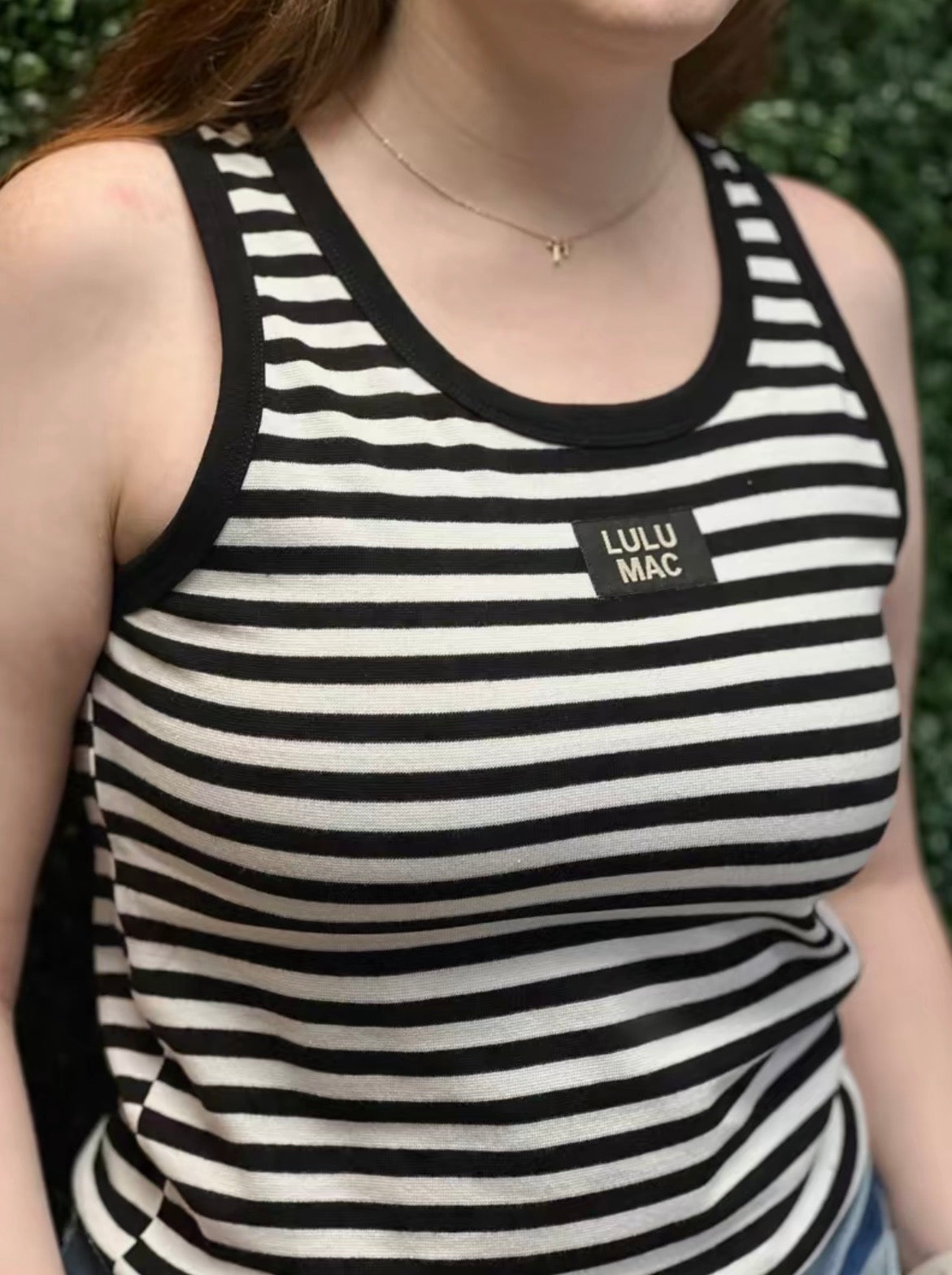 Striped Lulu Mac Tank Top