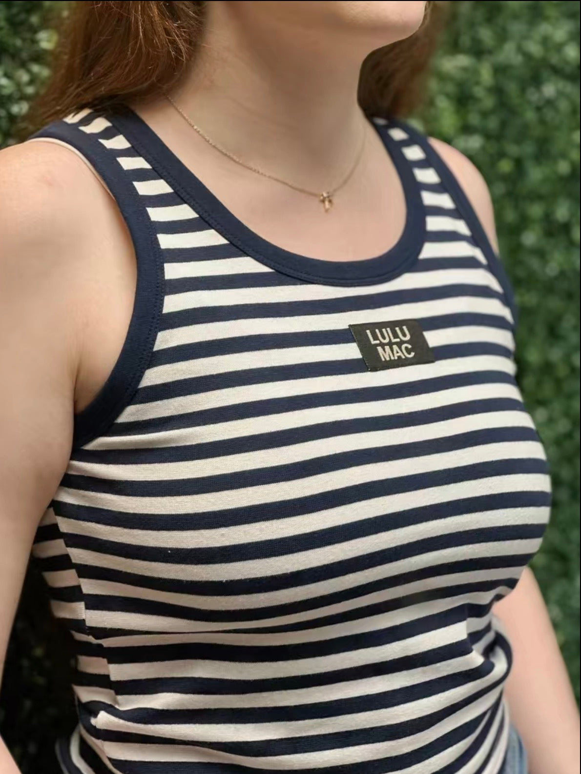Striped Lulu Mac Tank Top