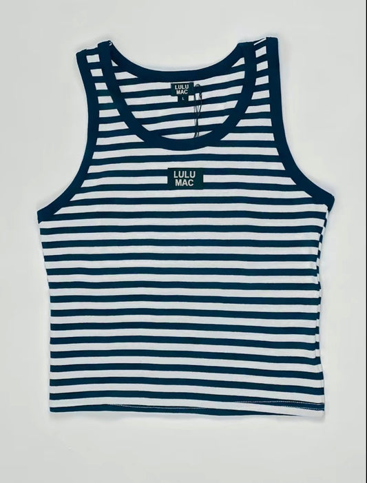 Striped Lulu Mac Tank Top