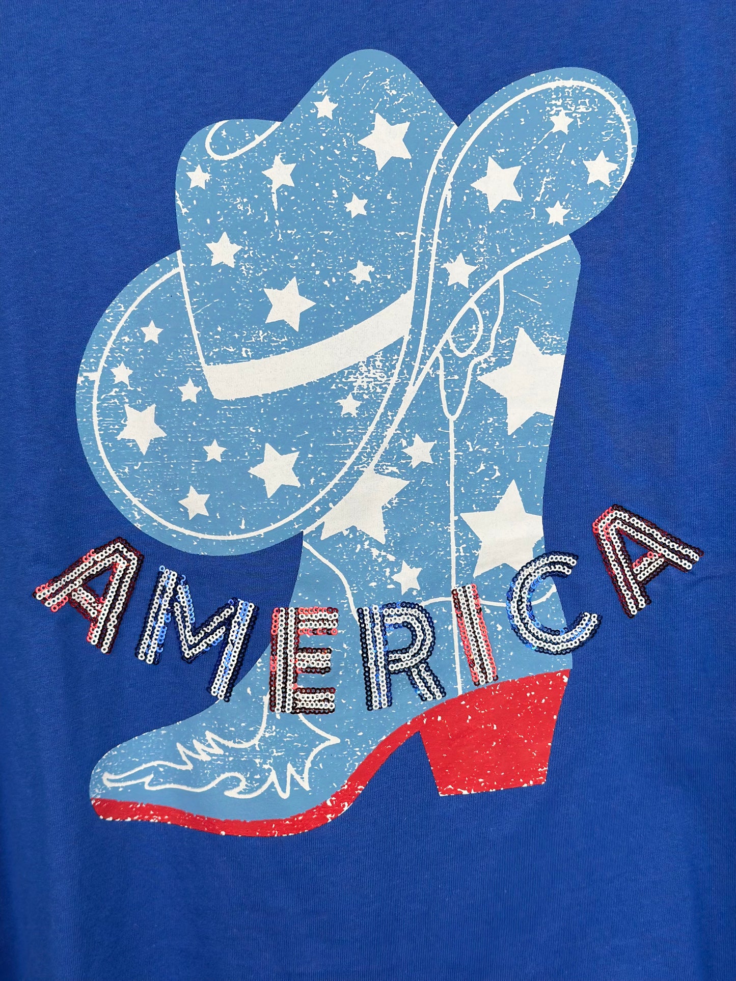 "America" Sequined Top