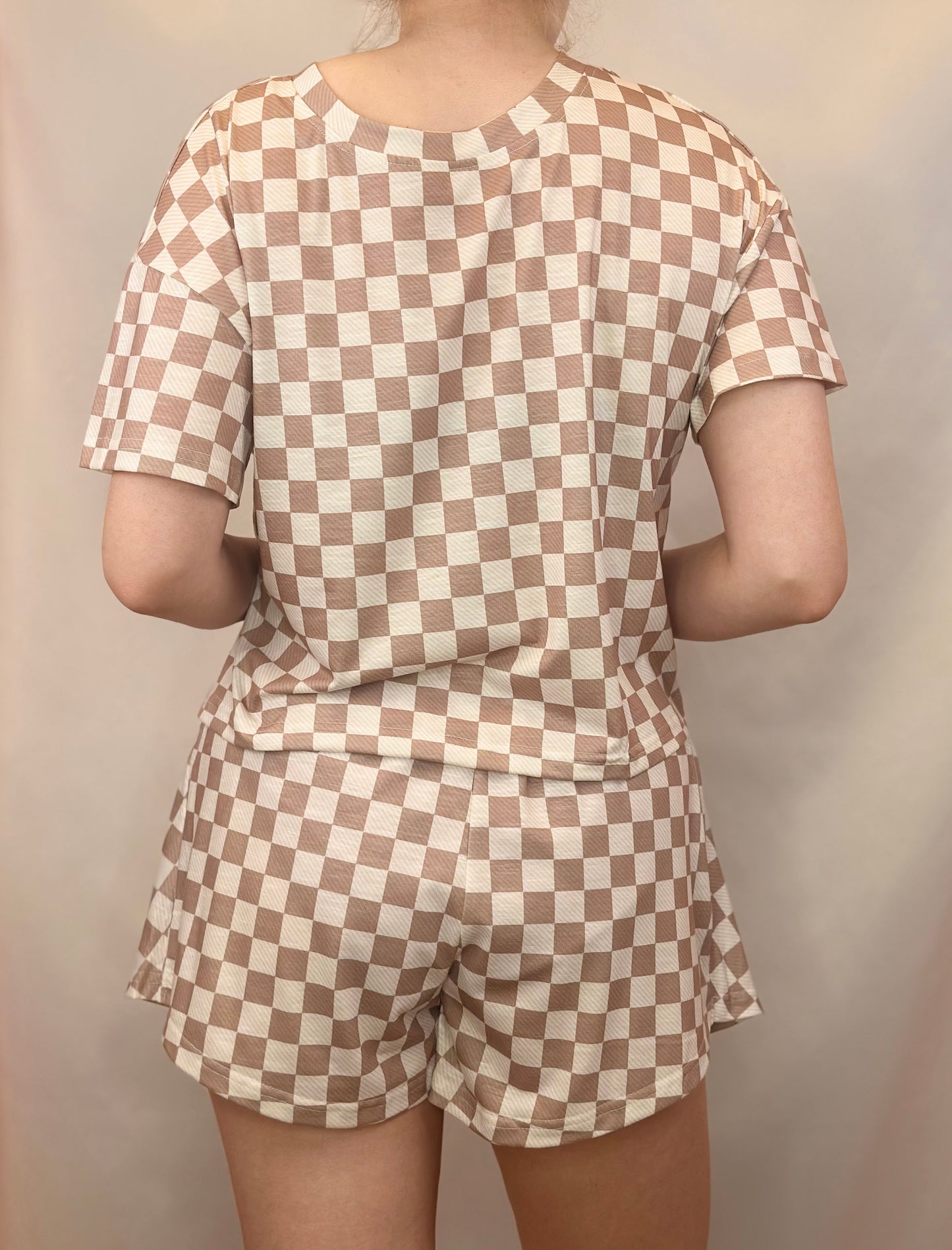 Checkered Skort Set
