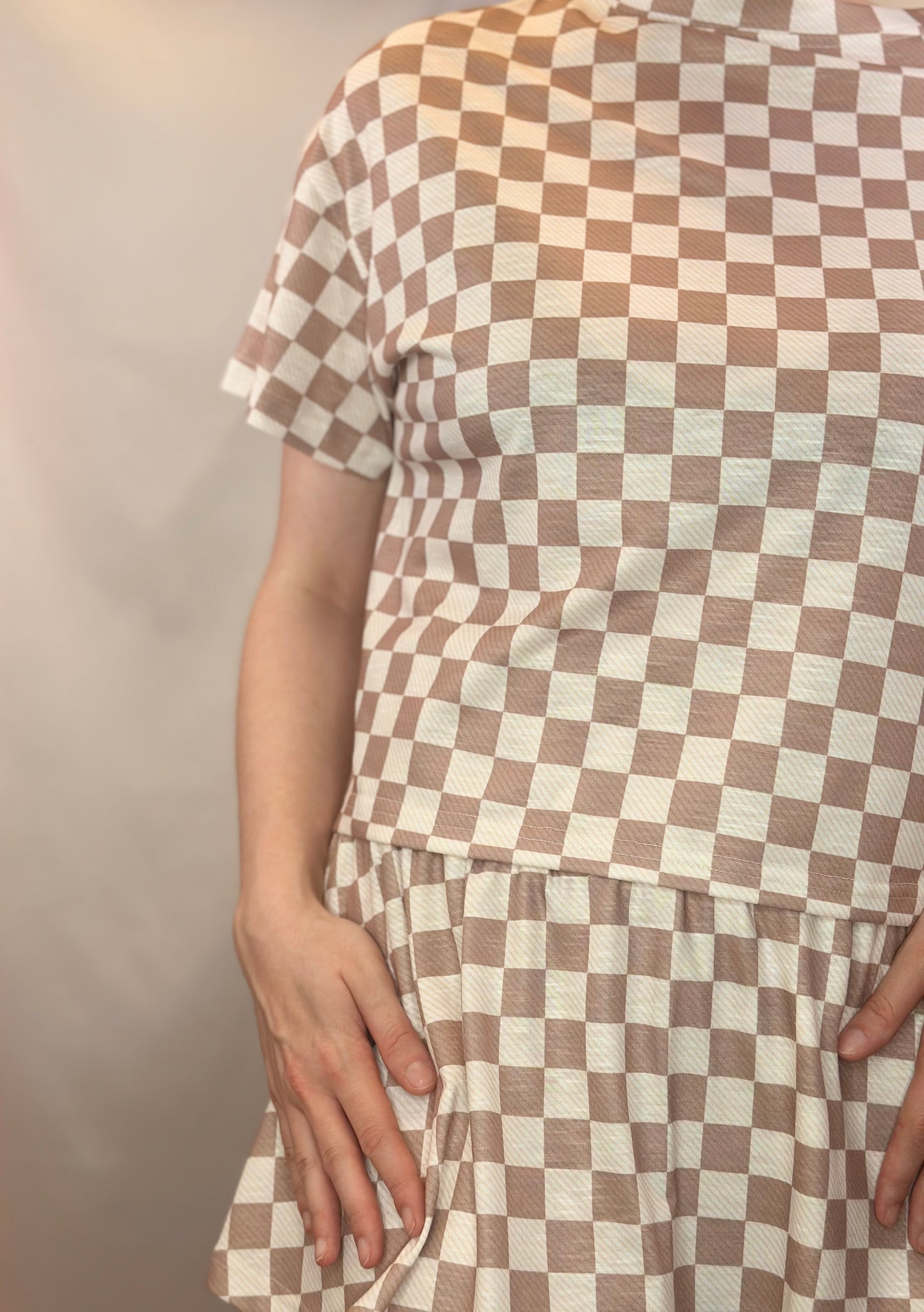 Checkered Skort Set