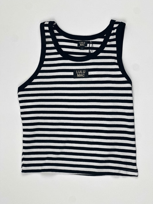 Lulu Mac Every Day Striped Logo Tank Top