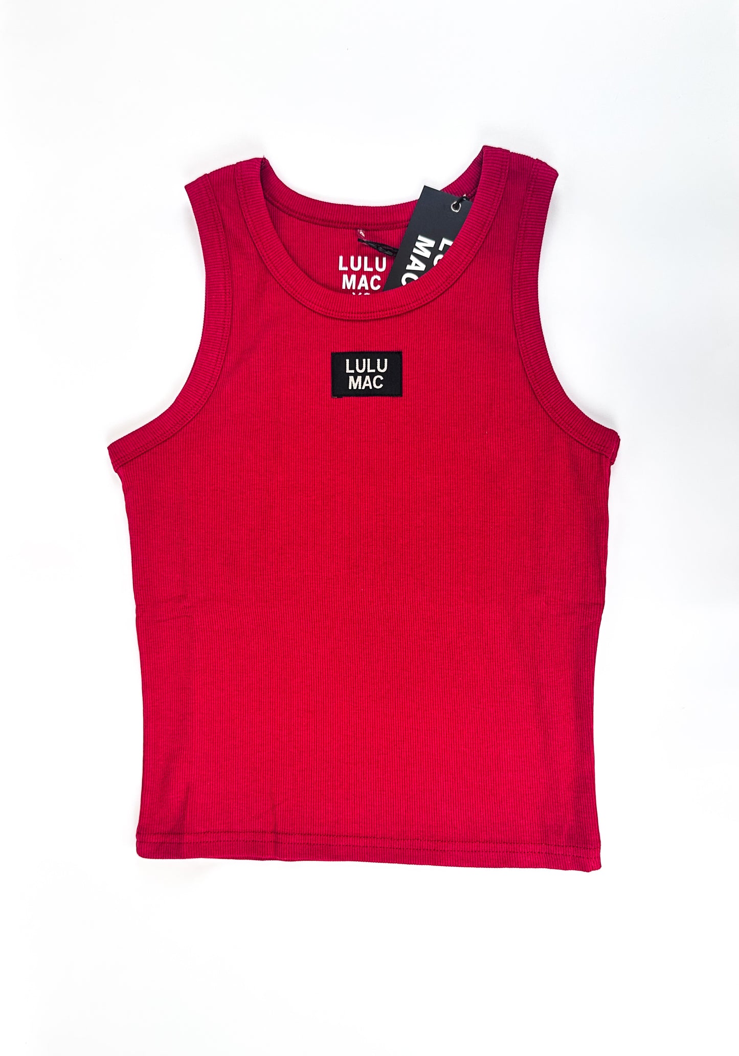 Lulu Mac Solid Every Day Ribbed Logo Tank Top