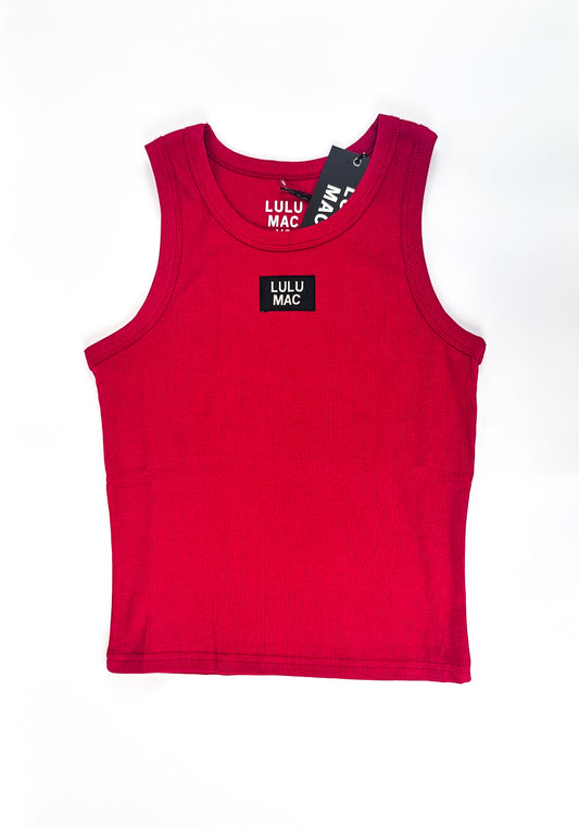 Lulu Mac Solid Every Day Ribbed Logo Tank Top