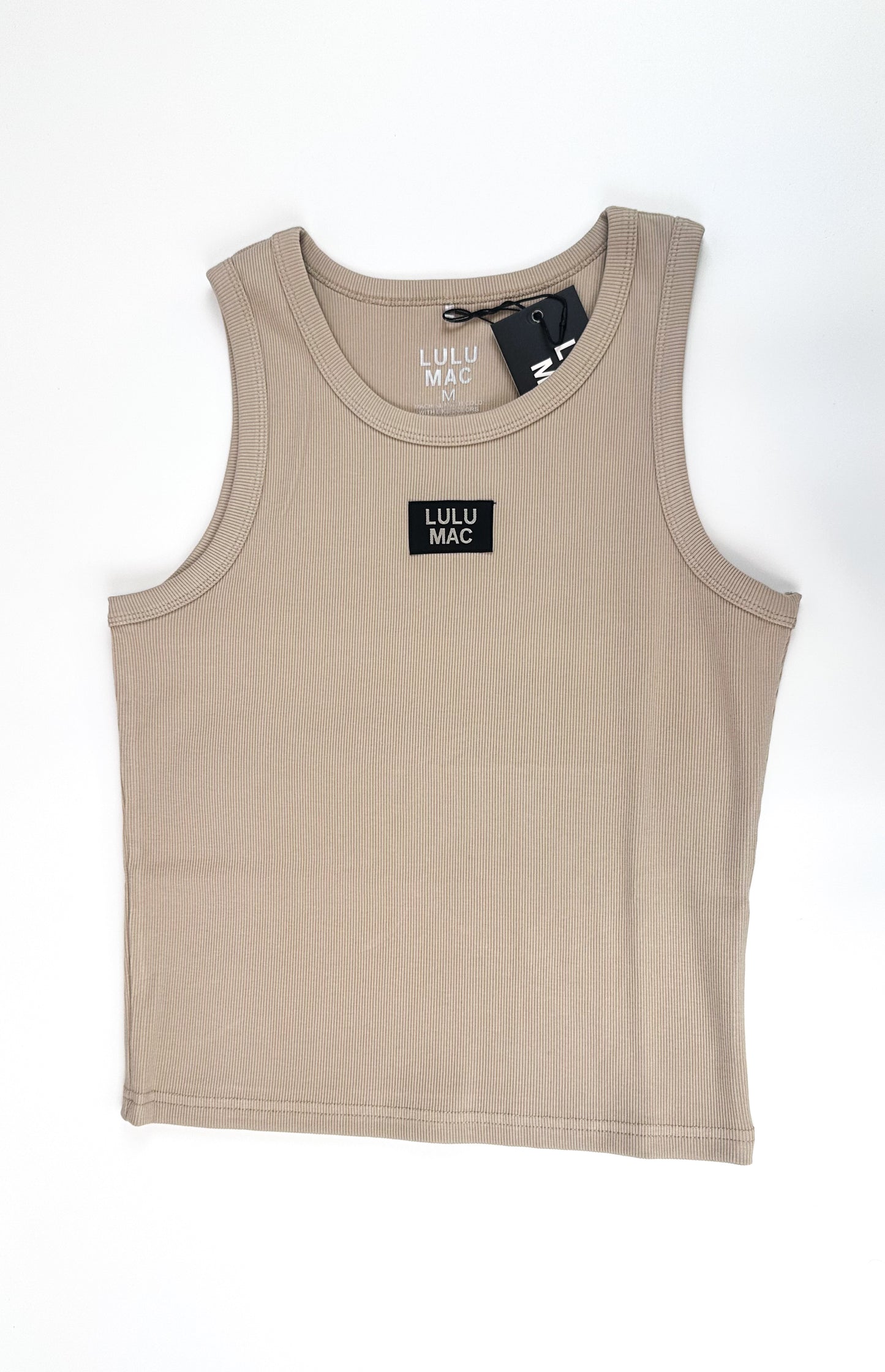 Lulu Mac Solid Every Day Ribbed Logo Tank Top