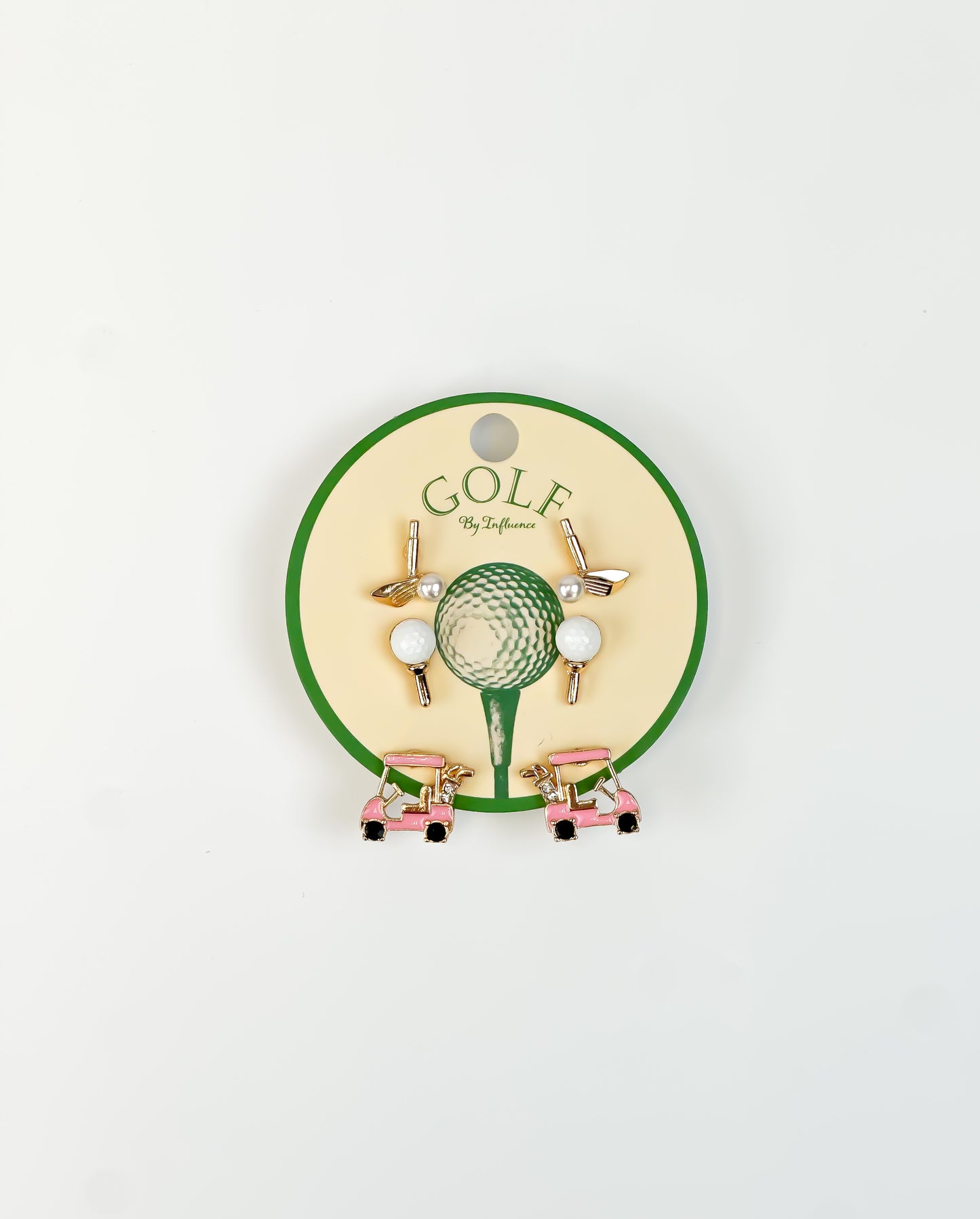 Clubhouse Cruiser Golf Cart Earrings