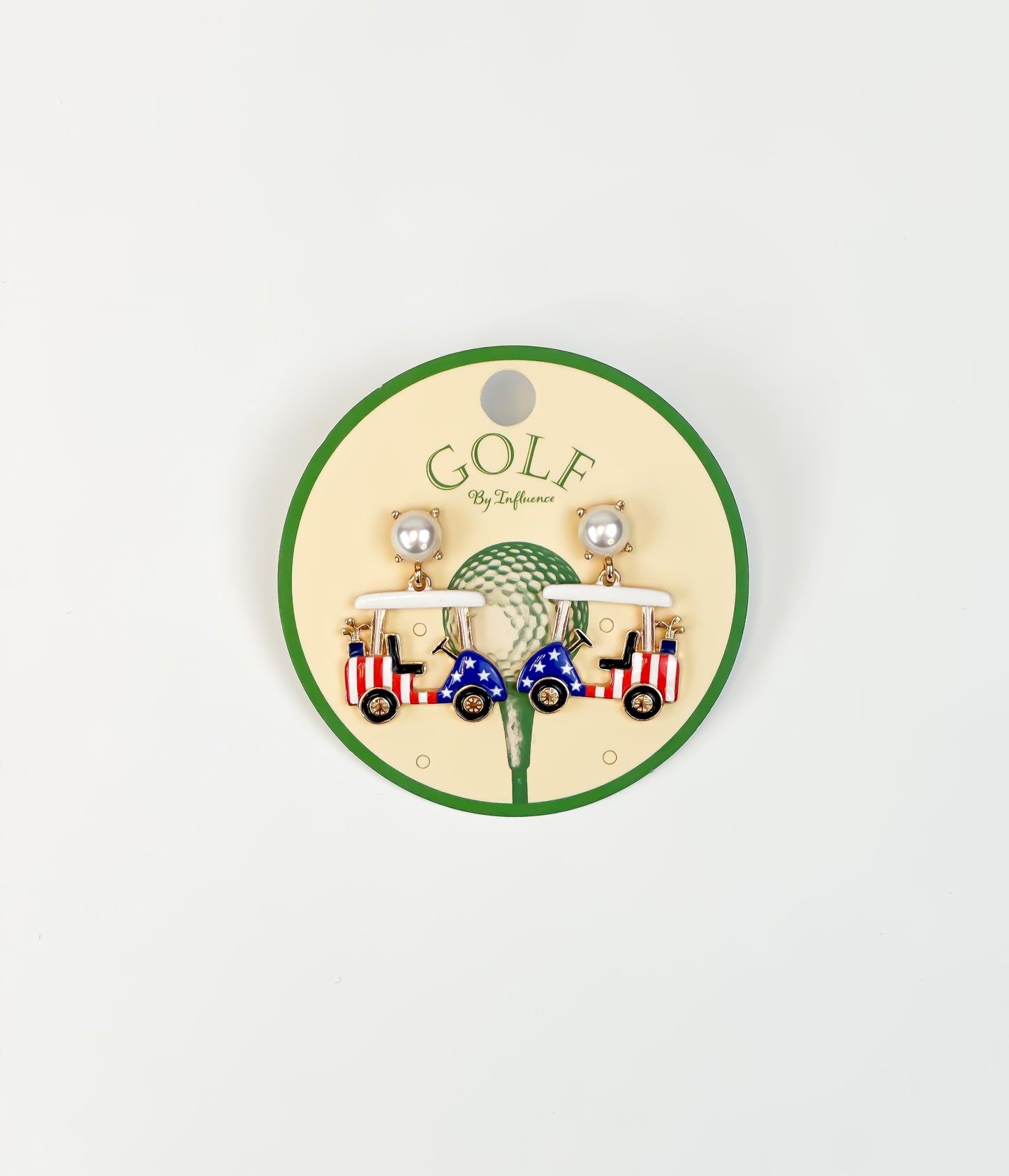 Clubhouse Cruiser Golf Cart Earrings