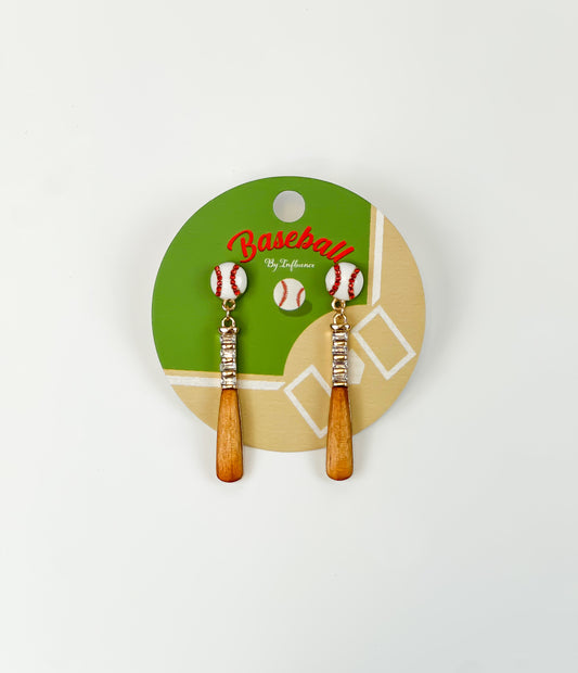 Grand Slam Glam Baseball Earrings