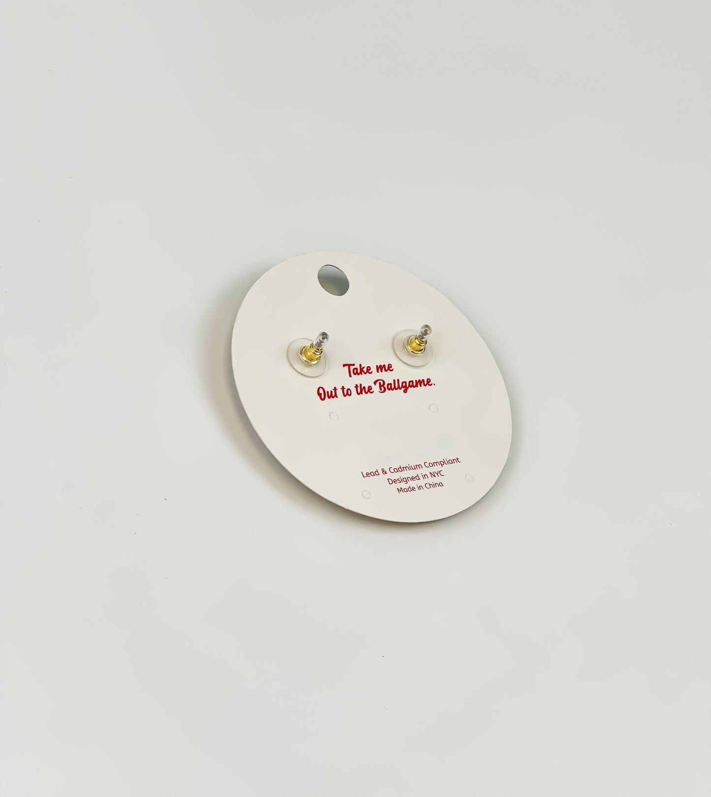 Grand Slam Glam Baseball Earrings