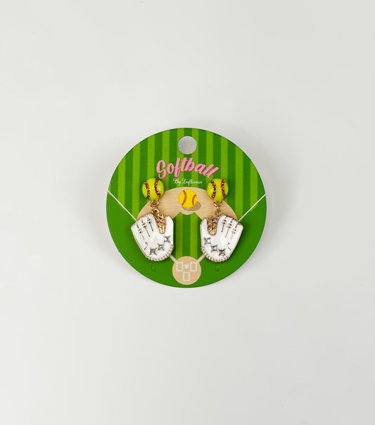 Home Run Honey Softball Earrings