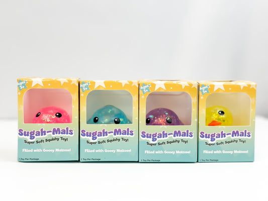Sugah-Mals Glitter Duck Squishy Stress Relief Toy
