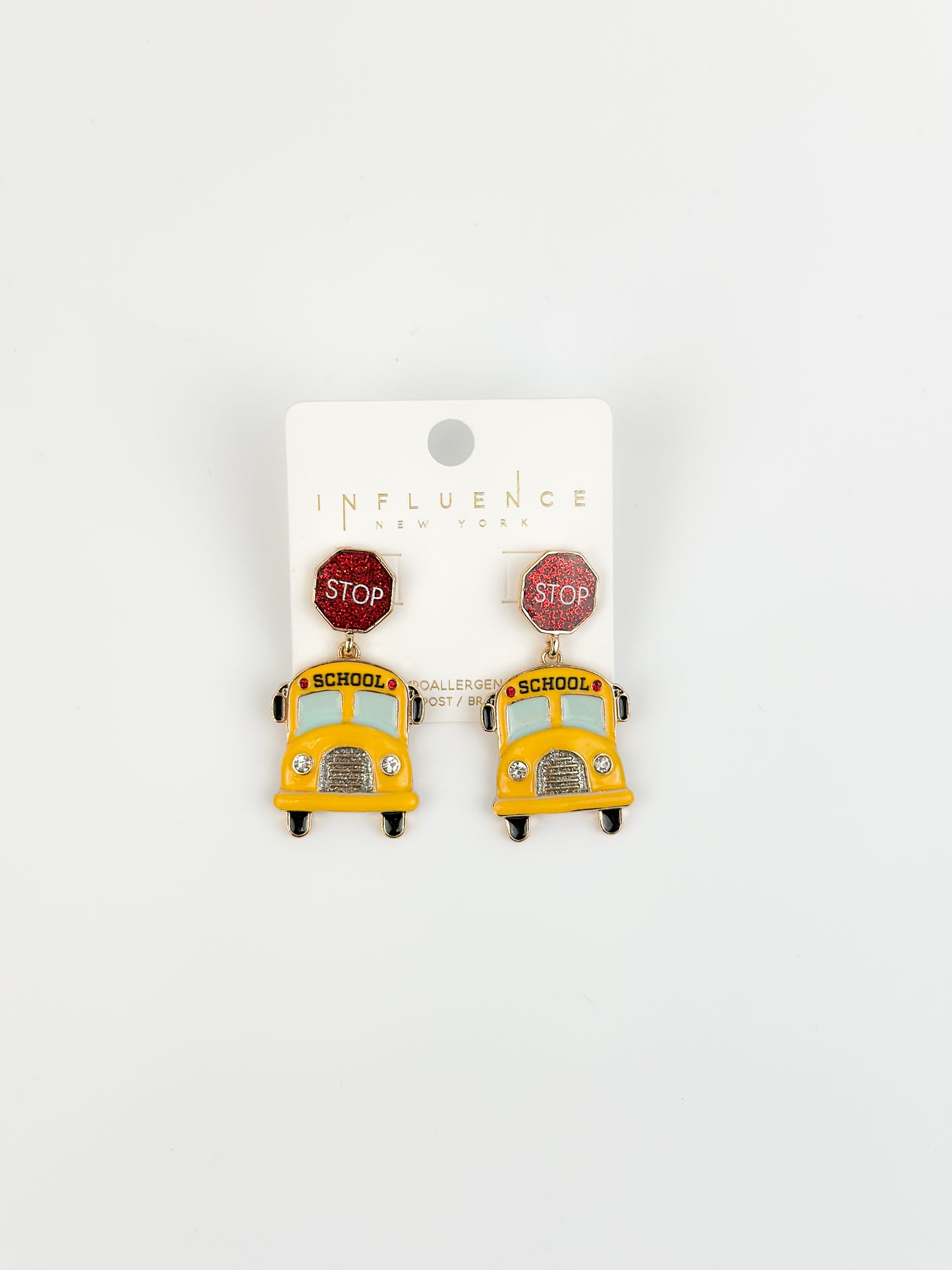 Back-To-School Earrings by Influence New York-Hypoallergenic-Each Set Sold Separately