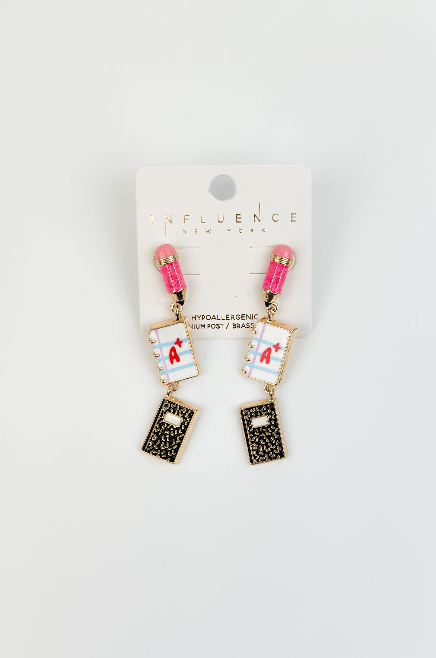 Back-To-School Earrings by Influence New York-Hypoallergenic-Each Set Sold Separately