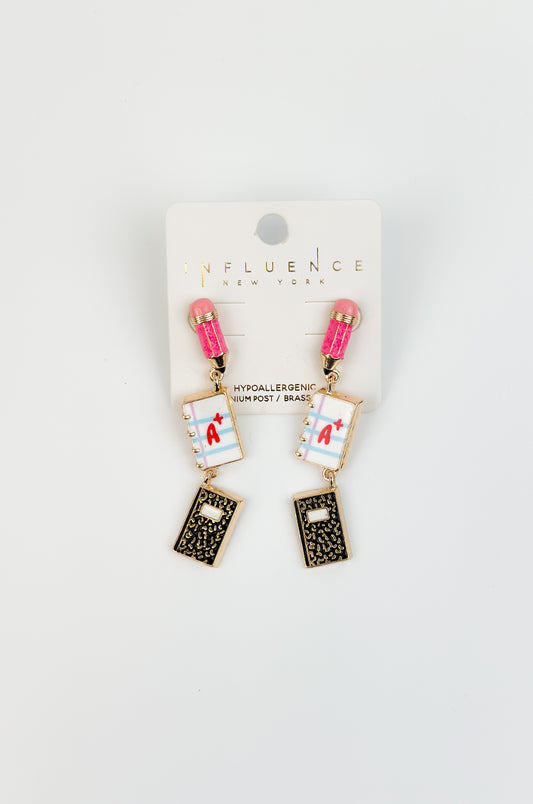 Back-To-School Earrings by Influence New York-Hypoallergenic-Each Set Sold Separately