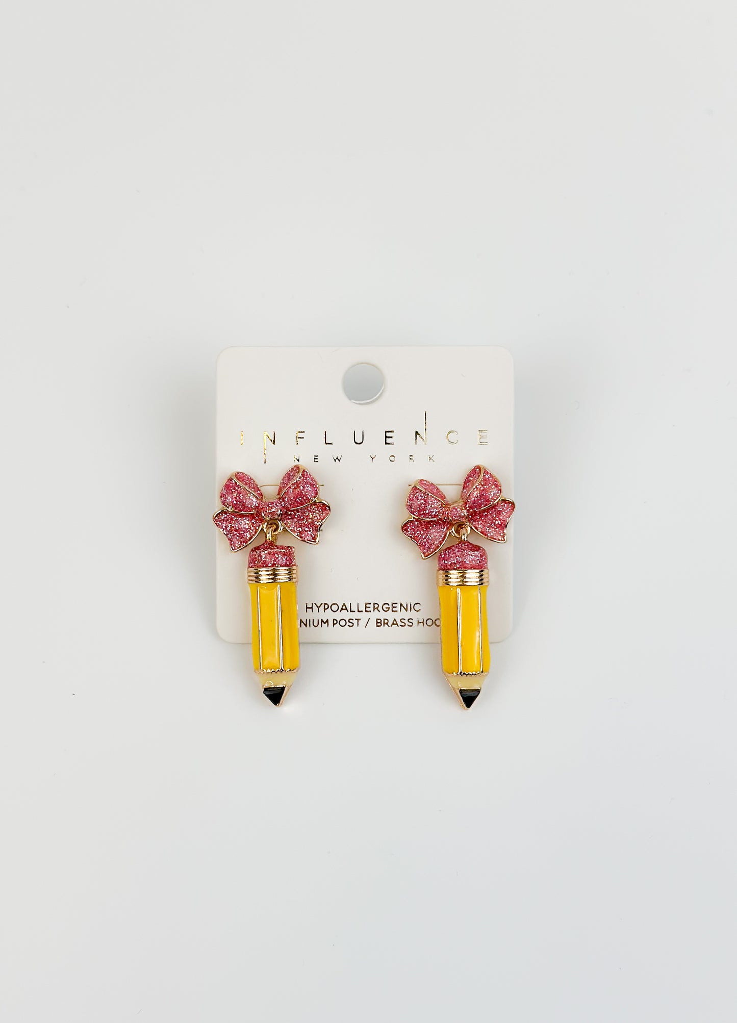 Back-To-School Earrings by Influence New York-Hypoallergenic-Each Set Sold Separately