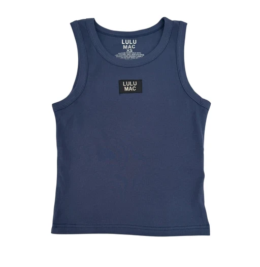 Lulu Mac Solid Every Day Ribbed Logo Tank Top