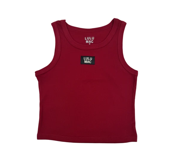 Lulu Mac Solid Every Day Ribbed Logo Tank Top