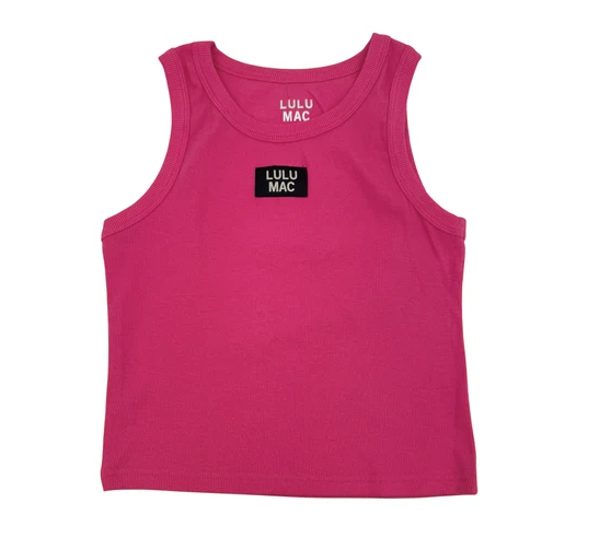Lulu Mac Solid Every Day Ribbed Logo Tank Top