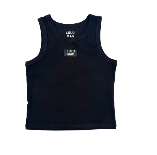 Lulu Mac Solid Every Day Ribbed Logo Tank Top