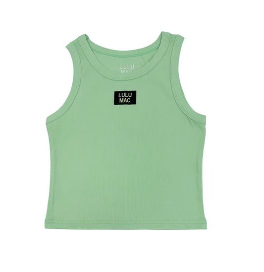 Lulu Mac Solid Every Day Ribbed Logo Tank Top